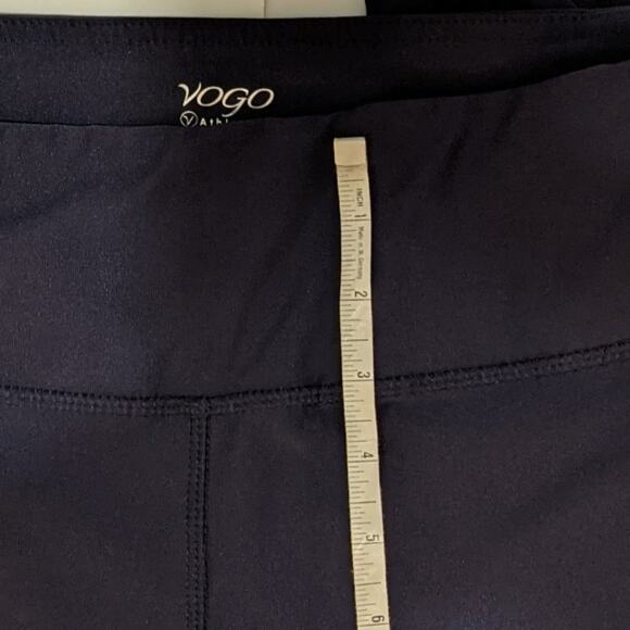 VOGO Purple Athletic Leggings Ankle Braid Detail Cropped Activewear Gym Yoga M - Picture 8 of 10